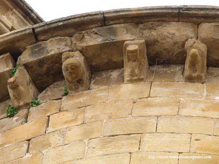 CANECILLOS DEL LADO SUR DEL ÁBSIDE SUR